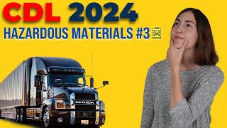 CDL Hazardous Materials Test 3 2024 50 Questions with Explained Answers [upl. by Jun763]