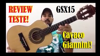 Review e Teste cavaco Giannini gsx 15 [upl. by Noyar257]