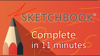 Autodesk SketchBook  Tutorial for Beginners in 11 MINUTES [upl. by Nabe]