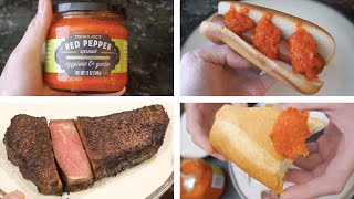 Trader Joe’s Ajvar Red Pepper Spread with Eggplant amp Garlic 4K ASMR [upl. by Papageno772]