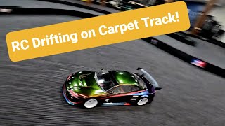 Rc Drifting on Carpet Track  jubilee RC Drift SA Mst Rmx 20 amp Yokomo YD2 SX3 [upl. by Leacock]