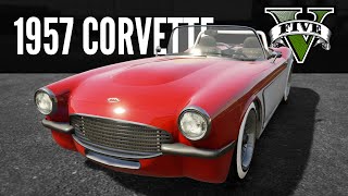 Coquette BlackFin 1957 Corvette C1 Build GTA5 PS4 [upl. by Anya]