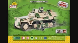 COBI Small Army WWII 2472 SdKfz25110 AusfC  instruction timelapse [upl. by Llenrahc936]