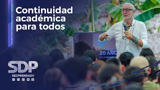 El Gobierno de El Salvador apuesta por la continuidad académica para salir de la pobreza [upl. by Dario]