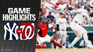 Yankees vs Nationals Game Highlights 82624  MLB Highlights [upl. by Sitnik695]