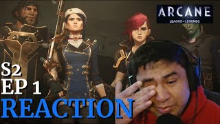 ARCANE IS SO BACK  Arcane Season 2 Episode 1 Reaction [upl. by Bluh]