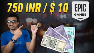 How to GET 750 INR  Rupees or 10 Extra Off coupon  Epic games store  Halloween Sale  Free Games [upl. by Aneram72]