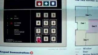 Brinks Home Security Keypad Demo [upl. by Asimaj]