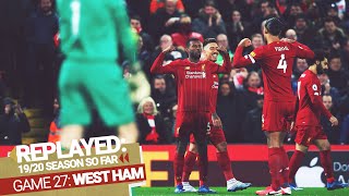 REPLAYED Liverpool 32 West Ham  Reds edge exciting back and forth clash [upl. by Frantz]