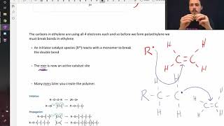 Polymerization going from monomer to polymer [upl. by Ariahs]