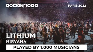 Lithium  Nirvana played by 1000 musicians  Rockin1000 [upl. by Asiram150]