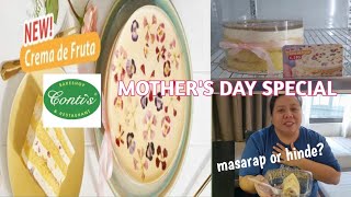 CONTIS CREMA DE FRUTA CAKE  MOTHERS DAY CELEBRATION  CONTIS CAKE REVIEW BY LYTE TV [upl. by Lirret]