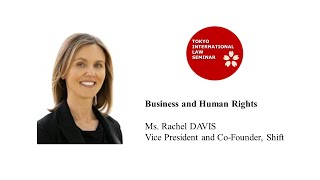 Business and Human Rights – Ms Rachel Davis CoFounder and Vice President Shift [upl. by Dhiren]