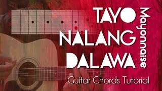 Tayo Nalang Dalawa  Mayonnaise Guitar Tutorial [upl. by Eillam]