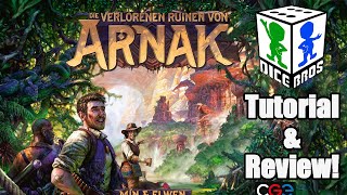 Tutorial amp Review Die verlorenen Ruinen von Arnak Heidelbär Games  Schatzsuche in Ruinen [upl. by Nnairrek]