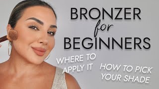 HOW TO USE BRONZER FOR BEGINNERS  NINA UBHI [upl. by Janerich449]