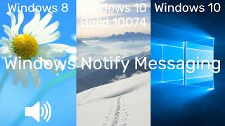 Windows 8 vs 10 Build 10074 vs 10 System Sounds [upl. by Erde]