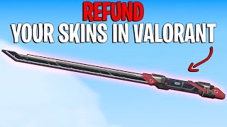 HOW TO REFUND SKINS IN VALORANT 2022 [upl. by Raimund297]