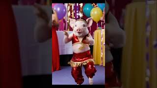 Dancing piggy cute petdance funny ai aiartaiartgallery zoo shorts кючек смех [upl. by Lamej114]