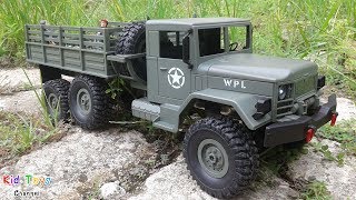 NEW RC Military truck Off Road 6x6 WPL 24GHz amp Toy soldiers [upl. by Cir]