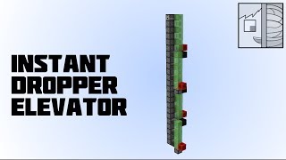 Minecraft Instant Dropper Item Elevator 112 [upl. by Gasper]