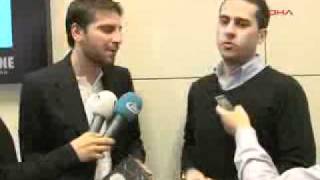 sami yusuf in istanbul airport 9th December 2010flv [upl. by Radferd]