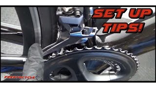 Shimano Ultegra R8000 Front Derailleur Set Up Tips [upl. by Bartle]