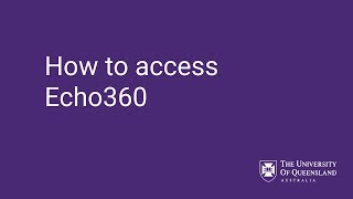 How to Access Echo360 on Blackboard [upl. by Bennion]