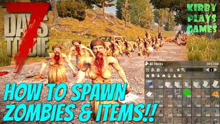 How to Spawn Zombies amp Items in 7 Days to Die Alpha 19  Creative Menu amp Debug Menu Guide [upl. by Mariel230]