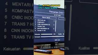 Cara SETTING Set Top Box Tv Digital Dari Awal [upl. by Nnylarac]