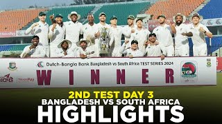 Full Highlights  Bangladesh vs South Africa  2nd Test Day 3  M3H1K [upl. by Ettevram]