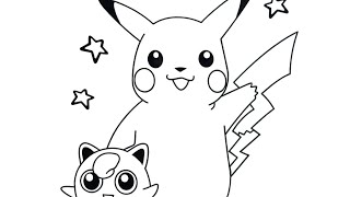 Coloring Pikachu Pokémon Coloring Page  Art Markers [upl. by Paske888]