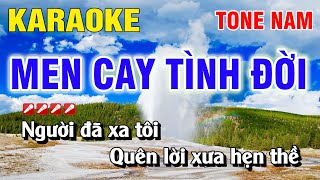 Karaoke Men Cay Tình Đời Tone Nam Nhạc Sống  Nguyễn Linh [upl. by Ecienaj]