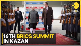 BRICS SUMMIT 2024 Indian PM Modi Lands in Russia’s Kazan For BRICS Summit To Meet President Putin [upl. by Hali]