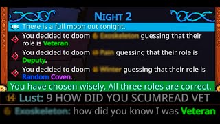 Winning Night 2 as Doomsayer Again  Pandora Wandering Souls Better Town of Salem 2 [upl. by Isabelita]