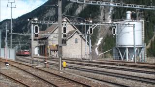 Gotthard Line  120412 quotBLS Locomotivesquot [upl. by Fiester405]