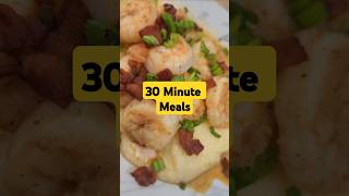 Shrimp and Grits 🍤 🍚 30minutemeals shrimpandgrits [upl. by Zingg]