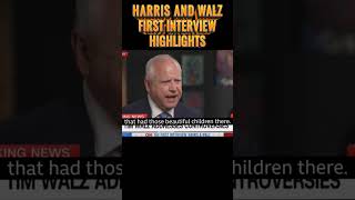 Kamala Harris and Tim Walz FIRST INTERVIEW [upl. by Gnohc]