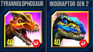 TYRANNOLOPHOSAUR VS INDORAPTOR GEN 2  HT GAME [upl. by Carter]