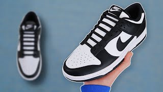 How To BAR LACE Nike Dunk Lows BEST WAY [upl. by Bekki614]