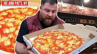 Joe And Pats Pizzeria Review  Famous Thin Crust New York Pizza [upl. by Ynettirb]