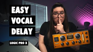 The secret to PERFECT VOCAL DELAY  Logic Pro X [upl. by Sanjiv]