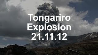 Tongariro Explosion November 21 2012 [upl. by Nuncia704]