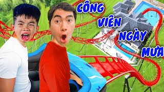 Thái Chuối Chơi Hết Trò Chơi Cảm Giác Mạnh Trong Công Viên Ngày Mưa Gió [upl. by Deron]