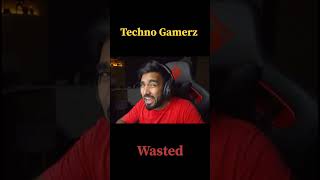 Techno Gamerz 😵‍💫 wasted meme in his intro technogamerz gaming capcut palworld [upl. by Yelram]