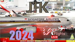 🔴LIVE JFK AIRPORT ACTION  John F Kennedy International  Live Plane Spotting [upl. by Amsed]