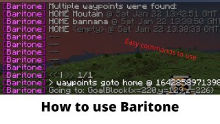 How to use baritone [upl. by Ahkeber83]