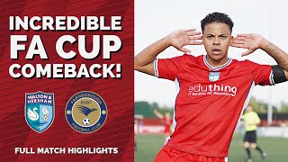 INCREDIBLE FA CUP COMEBACK  WampH vs Farnborough  Full Highlights [upl. by Kauffman945]