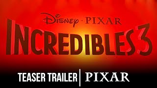 INCREDIBLES 3 2026 Official Teaser Trailer  Pixar D23 Announcement [upl. by Ceil]