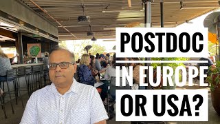 Postdoctoral research in Europe versus USA as a PhD [upl. by Dagnah732]